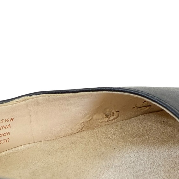 Cole Haan Go To Park Black Leather Almond Toe Pumps Size 5.5B - Picture 13 of 16